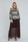 A-View Mirinda skirt I Tylnederdel i mørkebrun I Dresslab
