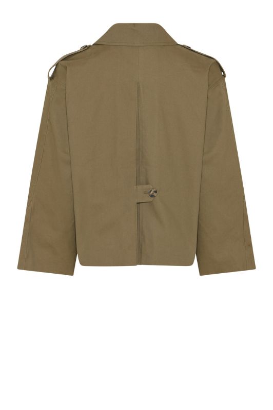 La Rouge Daniella trenchcoat | Kort cargojakke i khaki