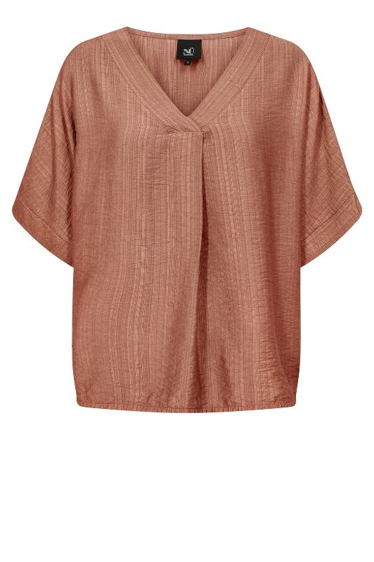 NÜ Cinda bluse | Fin løs top i brændt orange I Dresslab