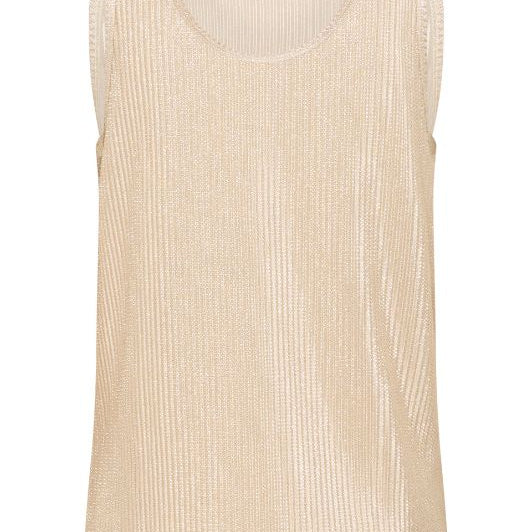 Saint Tropez Evy guld-look tank top