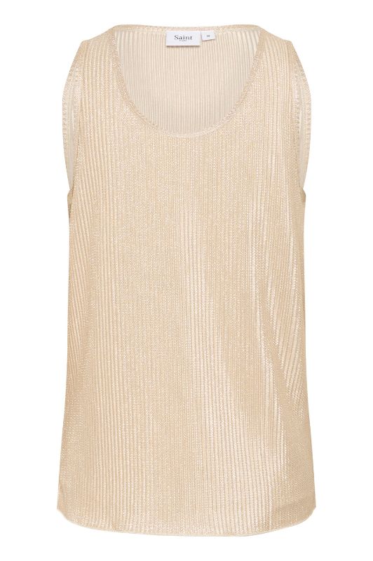 Saint Tropez Evy guld-look tank top