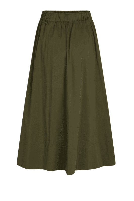La Rouge Vilma skirt nederdel | Poplin nederdel army