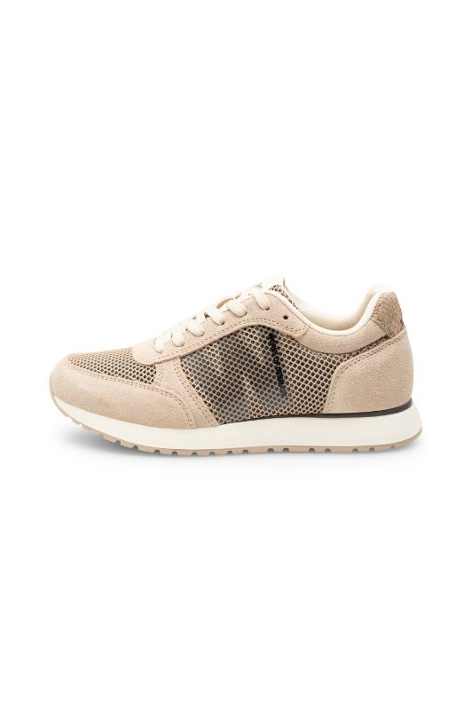 Woden Ronja Icon | Sneakers i mesh coffee cream