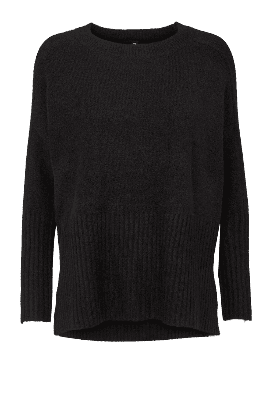 Prepair Yana Knit | Striktrøje i sort - dag til dag levering