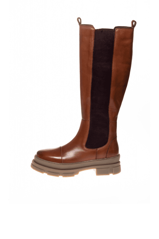 Copenhagen Shoes Follow Me I Cognac høj damestøvle skind