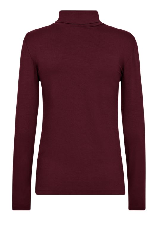Freequent Liana bluse I Bordeaux rullekrave