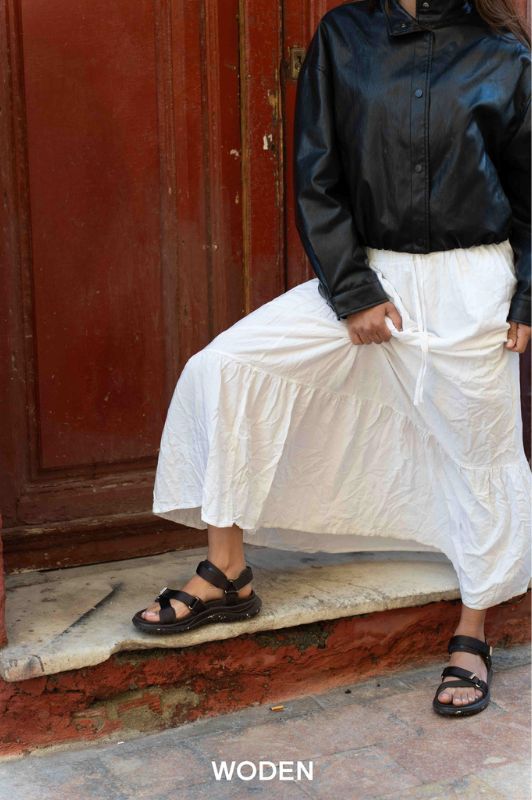 Woden Solvej sandal | NYHED i mørkebrun I Dresslab