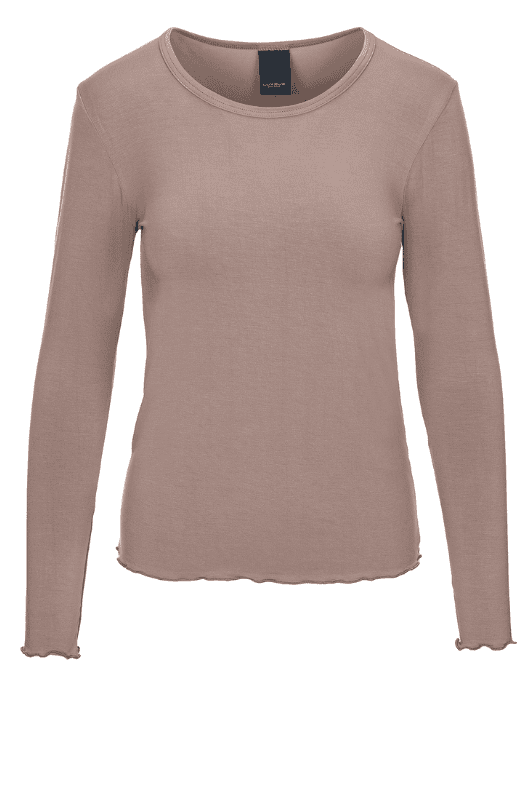 Luxzuz Sigba T-shirt | Blød bambus bluse I Sand