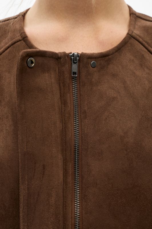 Object Denna vest I Mørkebrun vest i ruskindslook