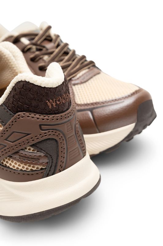 Woden Freja Runner sneakers | Cacao Multi I Dresslab