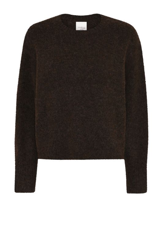 La Rouge Carol knit | Brun klassisk uldstrik
