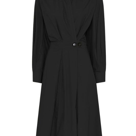 La Rouge Pia poplin kjole i sort I Dresslab