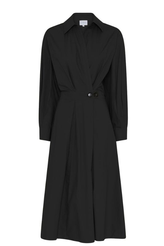 La Rouge Pia poplin kjole i sort I Dresslab