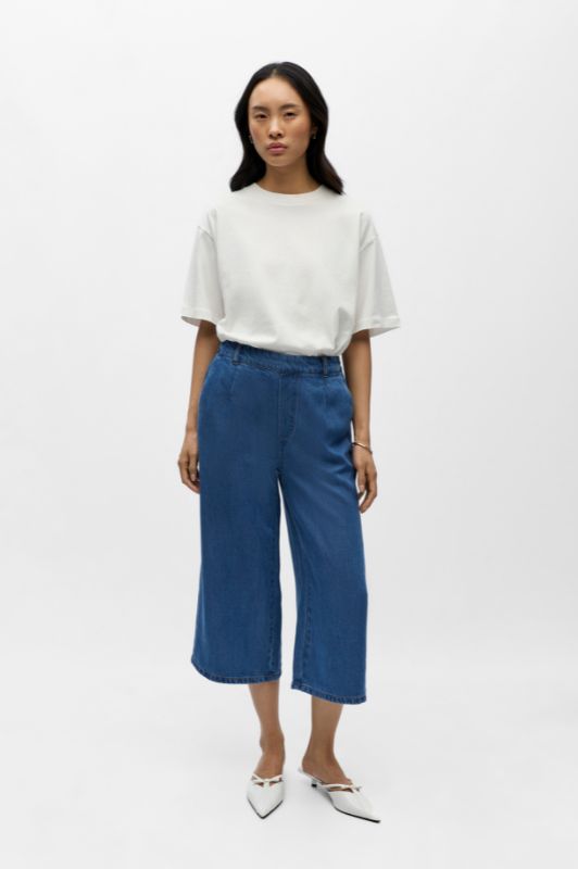 Object Frame culottte denim pant | Cool denim I Dresslab