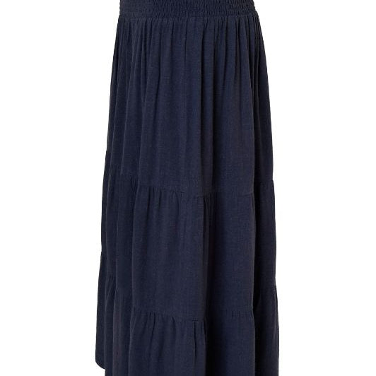 Ofelia Gira hør skirt | Hørnederdel i navy I Dresslab