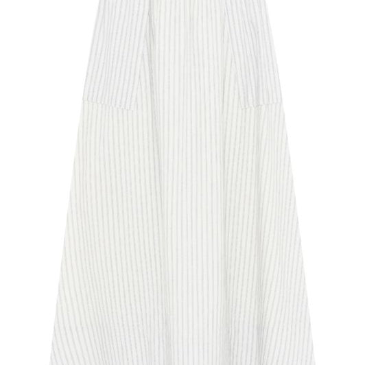 La Rouge Stinna skirt | Stribet off-white nederdel