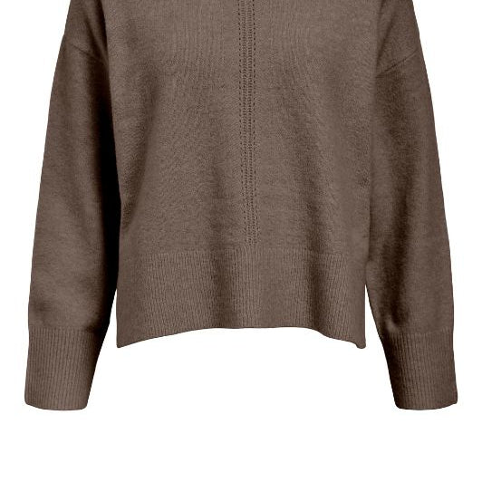 Object Juno knit I Strik i meleret brun
