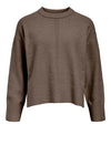 Object Juno knit I Strik i meleret brun