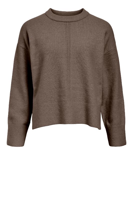 Object Juno knit I Strik i meleret brun