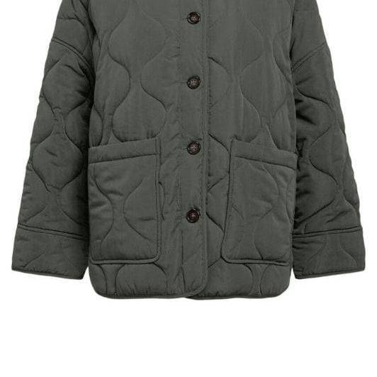 Object Allie quiltet jakke khaki