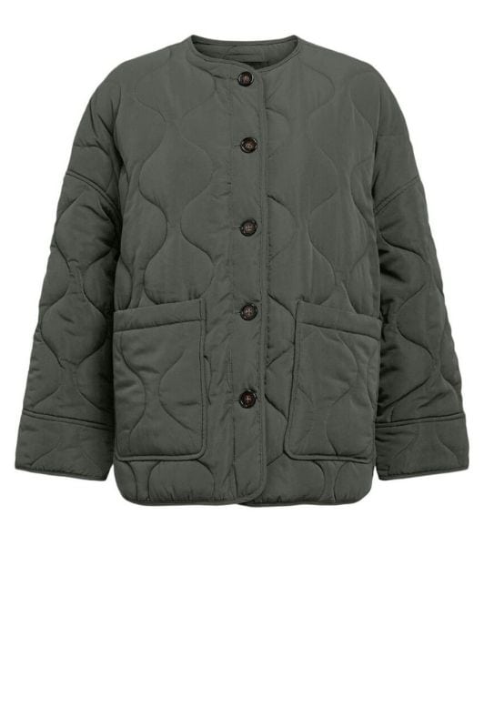 Object Allie quiltet jakke khaki