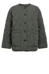 Object Allie quiltet jakke khaki