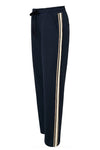 Ofelia Ibi buks | Vidde sweatbuks med striber i navy I Dresslab