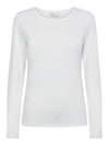 Freequent Liana bluse I Ensfarvet basistop i offwhite