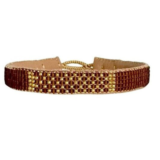 Ibu jewels armbånd I Pin point smukker perler i brun