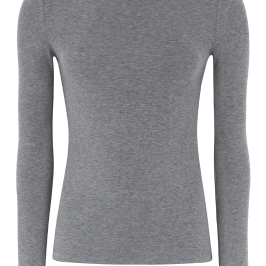 Soft Rebels Roman Top | Basis bluse i det blødeste modal | Grå melange