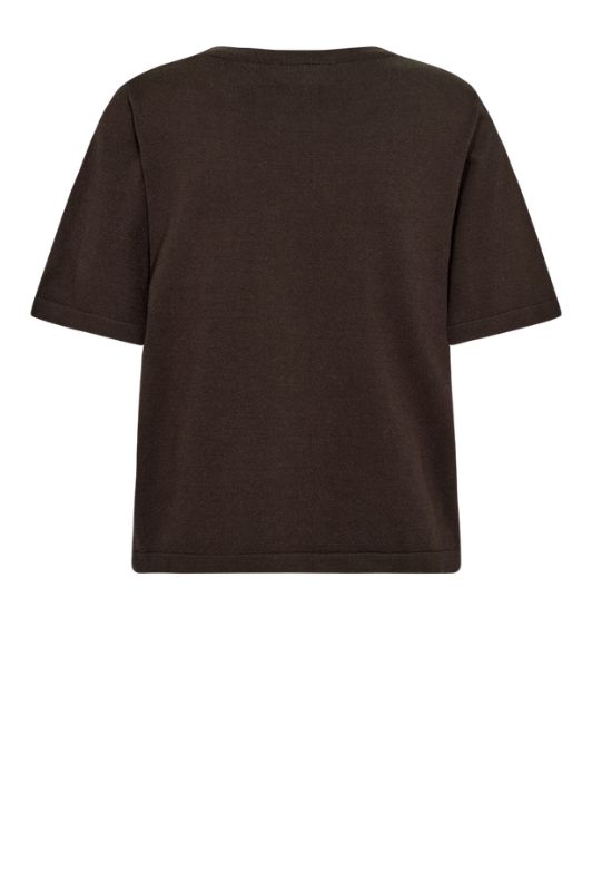 Freequent Rose pullover I Kortærmet strikbluse i brun