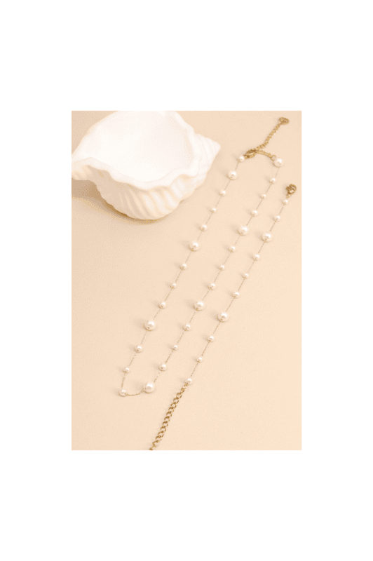 Atelier Paris I Armbånd med perlemors perler