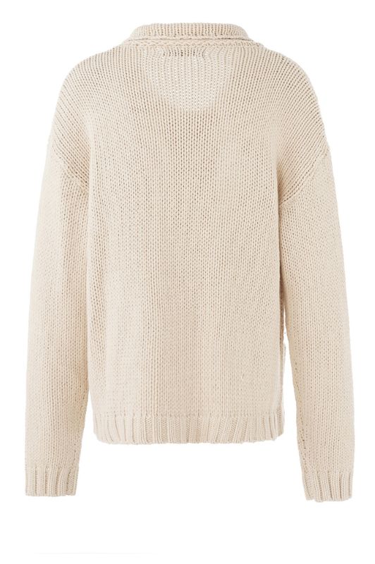 Luxzuz Beatriz knit I Gennemknappet strikcardigan i sand