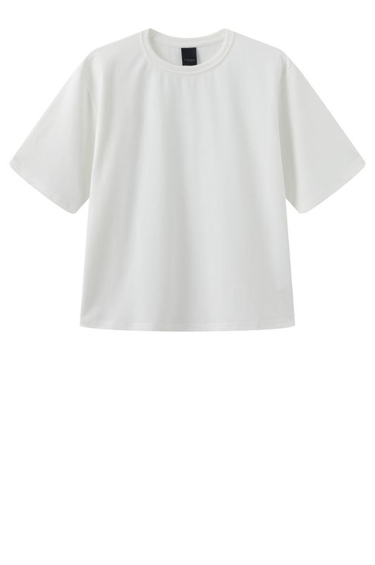 Luxzuz Boxy t-shirt I Klassisk t-shirt i bomuldsmix i hvid