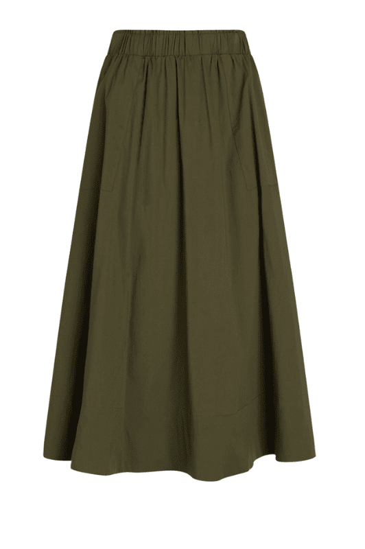 La Rouge Vilma skirt nederdel | Poplin nederdel army