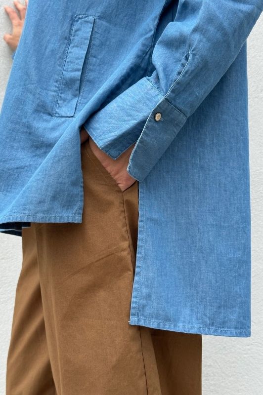 PRE ORDER Gaspar Siena I Cool denim bluse