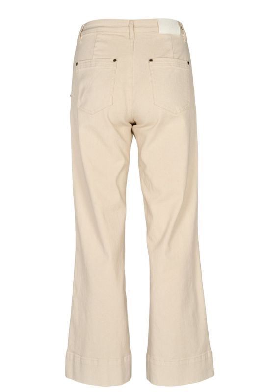 Prepair Malia | Jeans med viddeben i flot creme I Dresslab