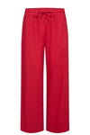 Freequent Lava ankle pant | Røde ankelbukser i hør