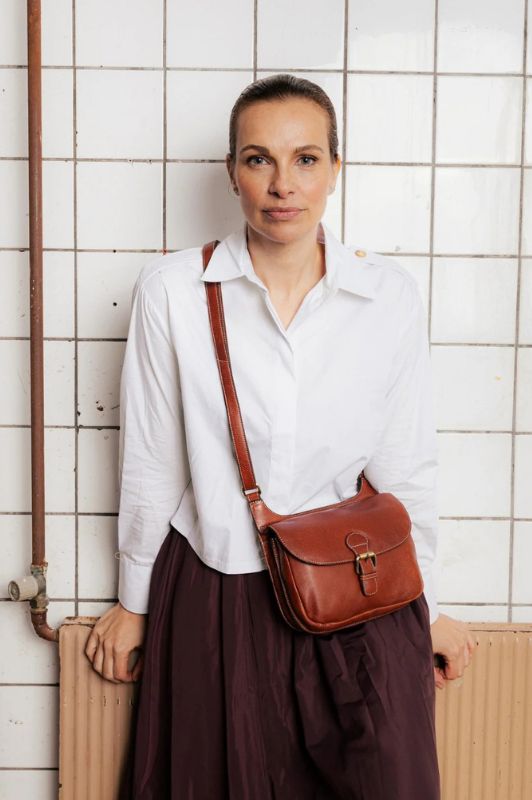 Re:Designed Milli skuldertaske | Crossover i cognac