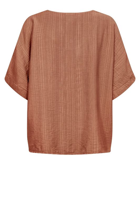NÜ Cinda bluse | Fin løs top i brændt orange I Dresslab