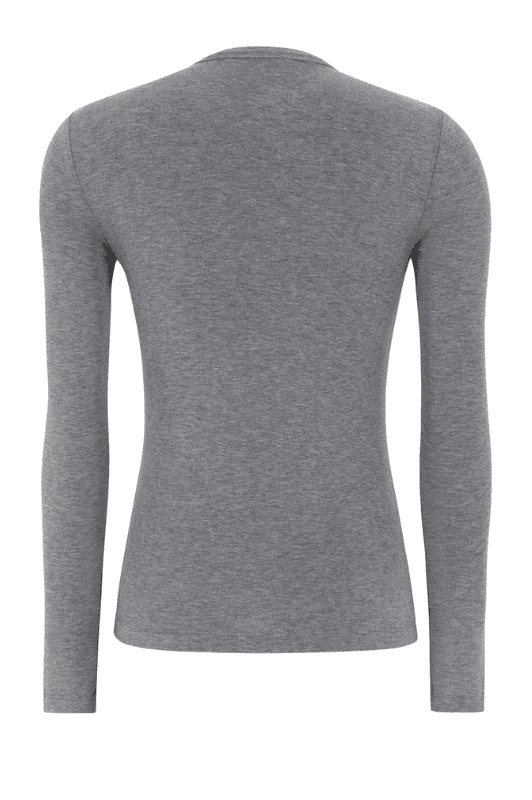 Soft Rebels Roman Top | Basis bluse i det blødeste modal | Grå melange