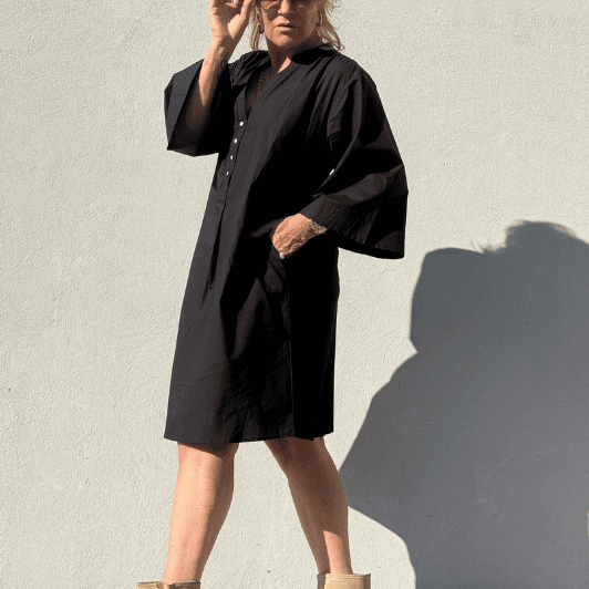 Gaspar Mumbai short dress | Cool sort poplin kjole I Dresslab