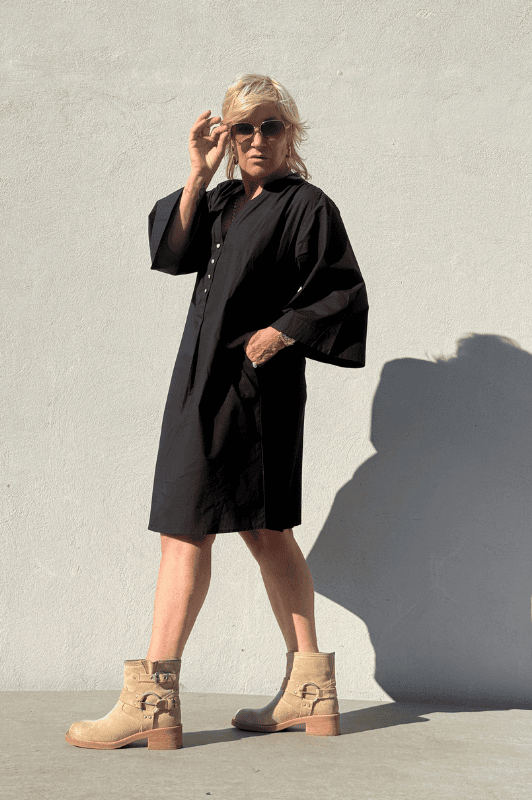 Gaspar Mumbai short dress | Cool sort poplin kjole I Dresslab