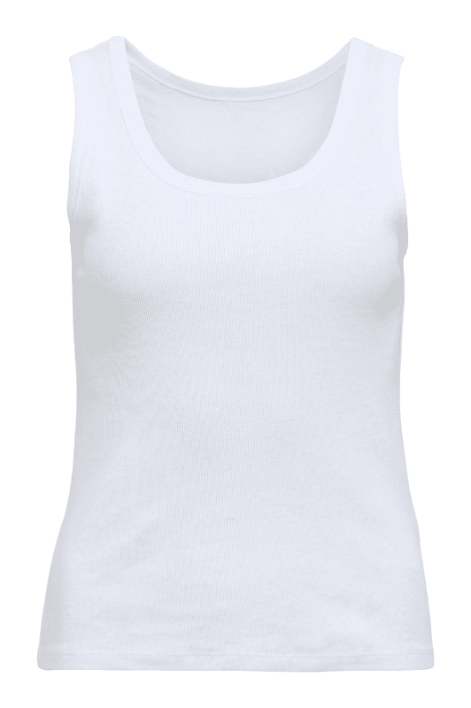 Object Molli tank top i hvid I Dresslab