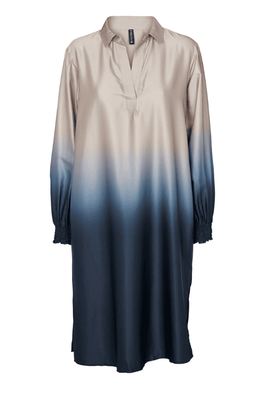 Prepair Helga dress | Blåt batikprint