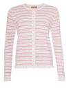 Ofelia Musa strik cardigan I Stribet creme lyserød I Dresslab
