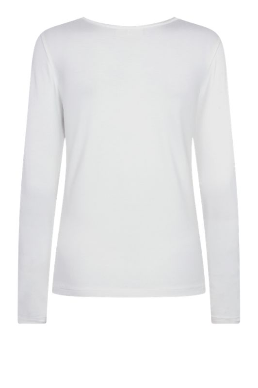 Freequent Liana bluse I Ensfarvet basistop i offwhite