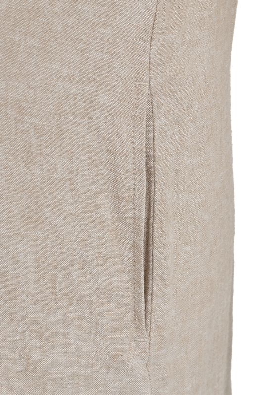 Freequent Lava dress | Hørkjole med lommer i sand I Dresslab