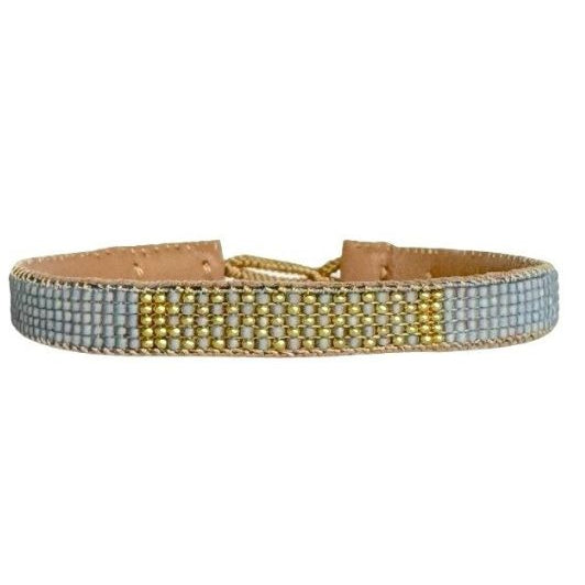 Ibu jewels armbånd I Pin point smukker perler i lyseblå