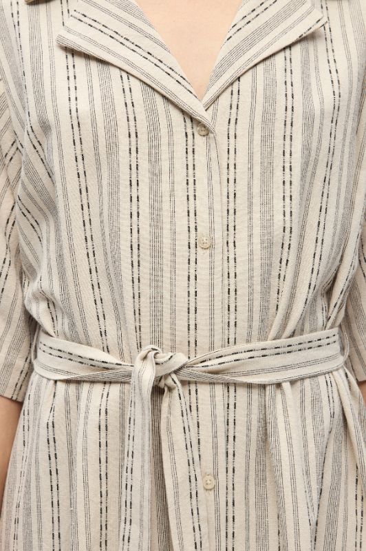 Object Belem dress  I Stribet bomuldskjole I Dresslab